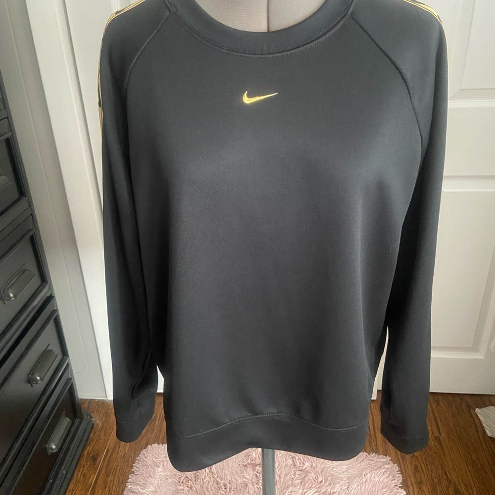 Nike Charcoal Sweatshirt with Gold Swoosh
